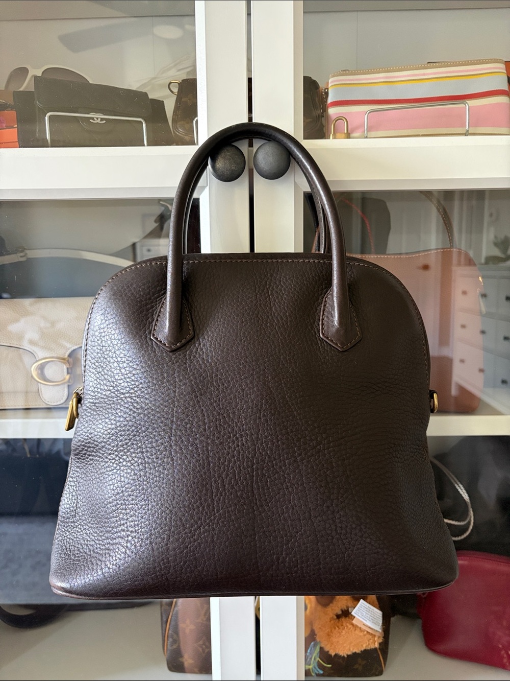 Vintage Coach Sonoma Satchel Bag Made in Italy style no. 4921 Chocolate